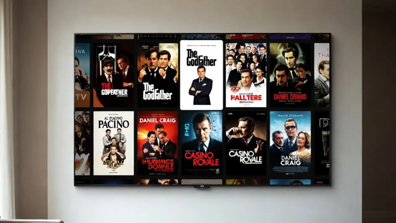 IPTV channels playing on a Roku-connected TV